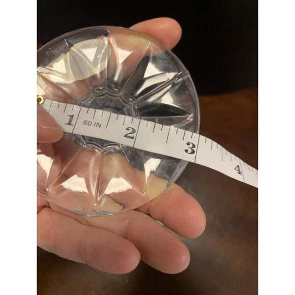 Vintage Block Tulip Hand Crafted Led Crystal Vase/ Candle holder - Picture 4 of 5